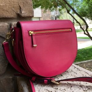 Rebecca Minkoff Pink Astor Leather Saddle Bag